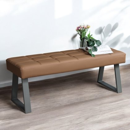 Rubix Low Bench in Tan Rubix Low Bench in Tan
