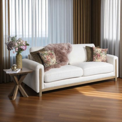 Eden 3 Seater Sofa - Cream Eden 3 Seater Sofa - Cream