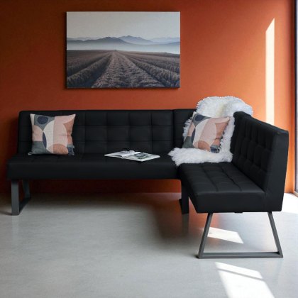 Rubix Corner Bench in Black Rubix Corner Bench in Black