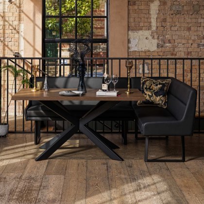 Jupiter Dark Oak Dining Table 150cm Jupiter Dark Oak Dining Table 150cm