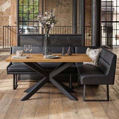 Jupiter Smoked Oak Dining Table 150cm Jupiter Smoked Oak Dining Table 150cm