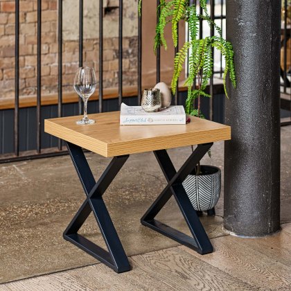 Jupiter Smoked Oak Lamp Table Jupiter Smoked Oak Lamp Table