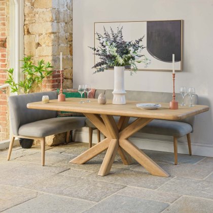 Fairmile 200cm Dining Table with Fairmile Corner Bench - RHF Fairmile 200cm Dining Table with Fairmile Corner Bench - RHF