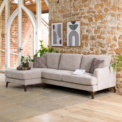 Willow 2 Seater with Left Hand Chaise in Mushroom Willow 2 Seater with Left Hand Chaise in Mushroom