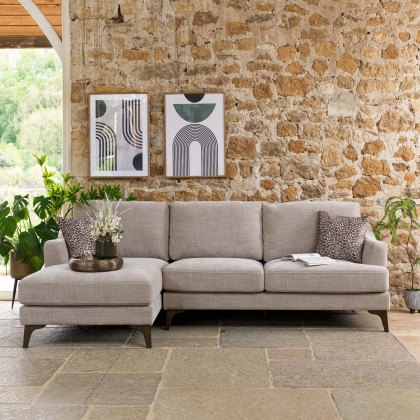 Willow 2 Seater with Left Hand Chaise in Mushroom Willow 2 Seater with Left Hand Chaise in Mushroom