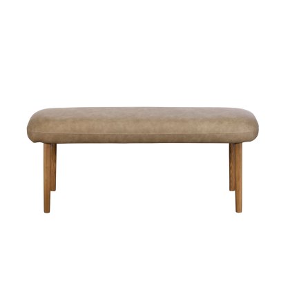 Lucca Low Bench Dark Oak Leg - Taupe Lucca Low Bench Dark Oak Leg - Taupe