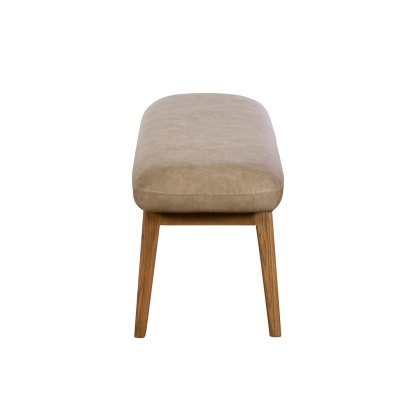 Lucca Low Bench Dark Oak Leg - Taupe Lucca Low Bench Dark Oak Leg - Taupe