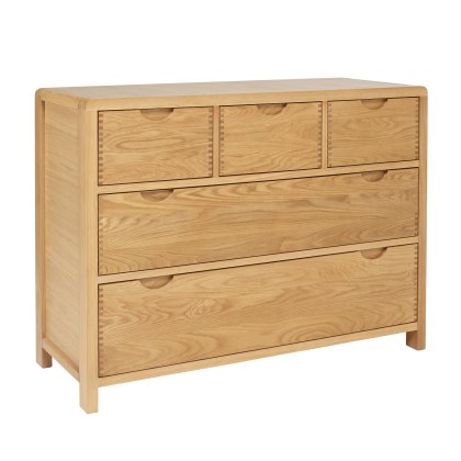Ercol 1362 Bosco 5 Drawer Wide Chest Ercol 1362 Bosco 5 Drawer Wide Chest