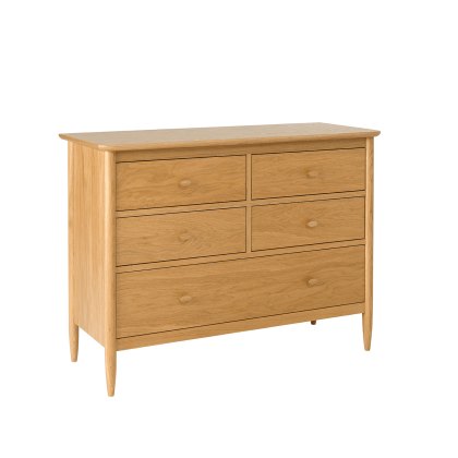 Ercol 2683 Teramo 5 Drawer Wide Chest Ercol 2683 Teramo 5 Drawer Wide Chest