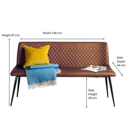 Ripley Dining Bench - Tan Ripley Dining Bench - Tan