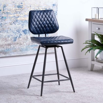 Digby Bar Stool - Dark Blue Digby Bar Stool - Dark Blue