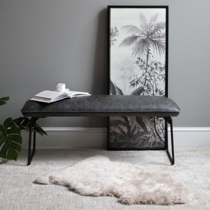 Hardy Low Dining Bench - Grey Hardy Low Dining Bench - Grey