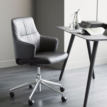 Stressless Mint Low Back Home Office Chair with arms Stressless Mint Low Back Home Office Chair with arms