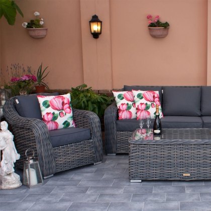 Miami 3 Seater Sofa & Chairs Set Miami 3 Seater Sofa & Chairs Set