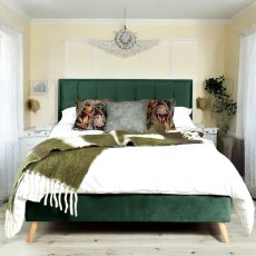 Isabella King Size  Bed - Green