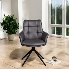 Jill Slate Grey Dining Chair Jill Slate Grey Dining Chair