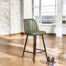 Walton Bar Stool - Olive Green Walton Bar Stool - Olive Green