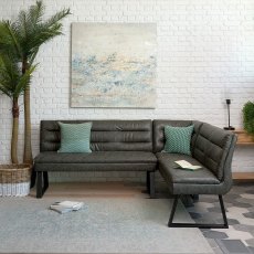 Industrial Corner Bench - Grey Industrial Corner Bench - Grey