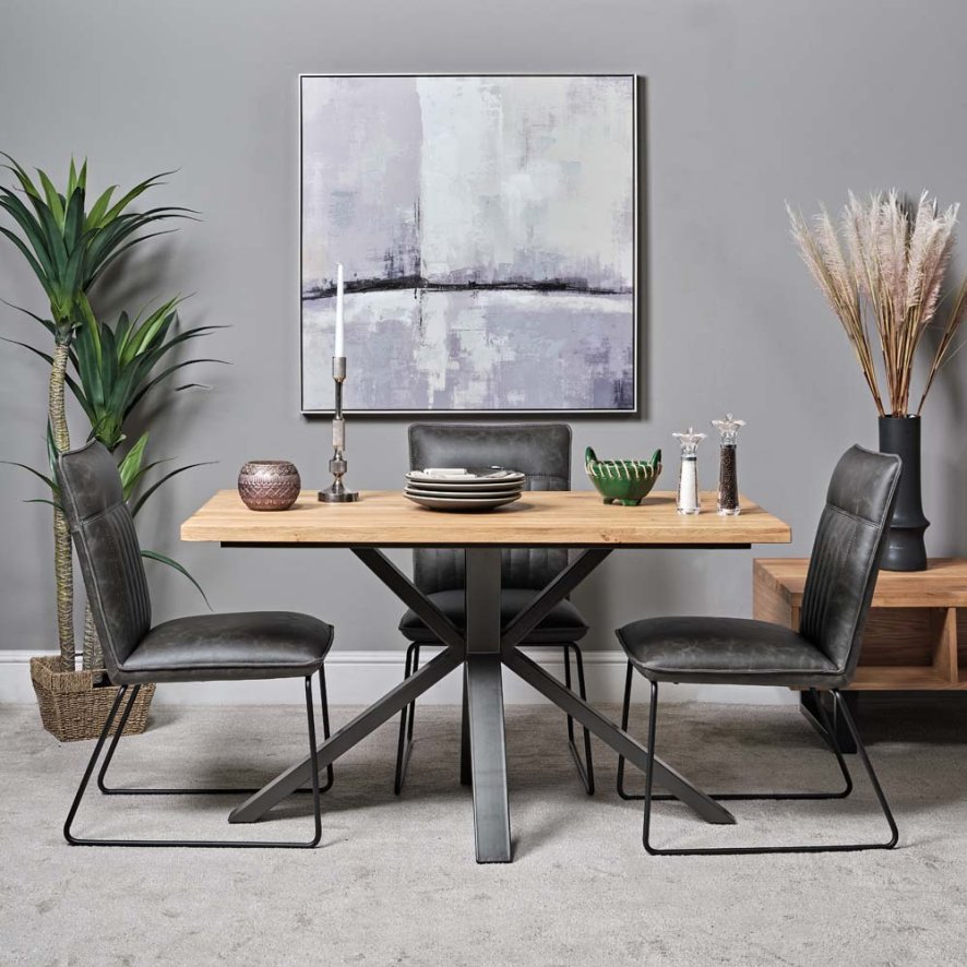 Industrial Dining Table 135cm