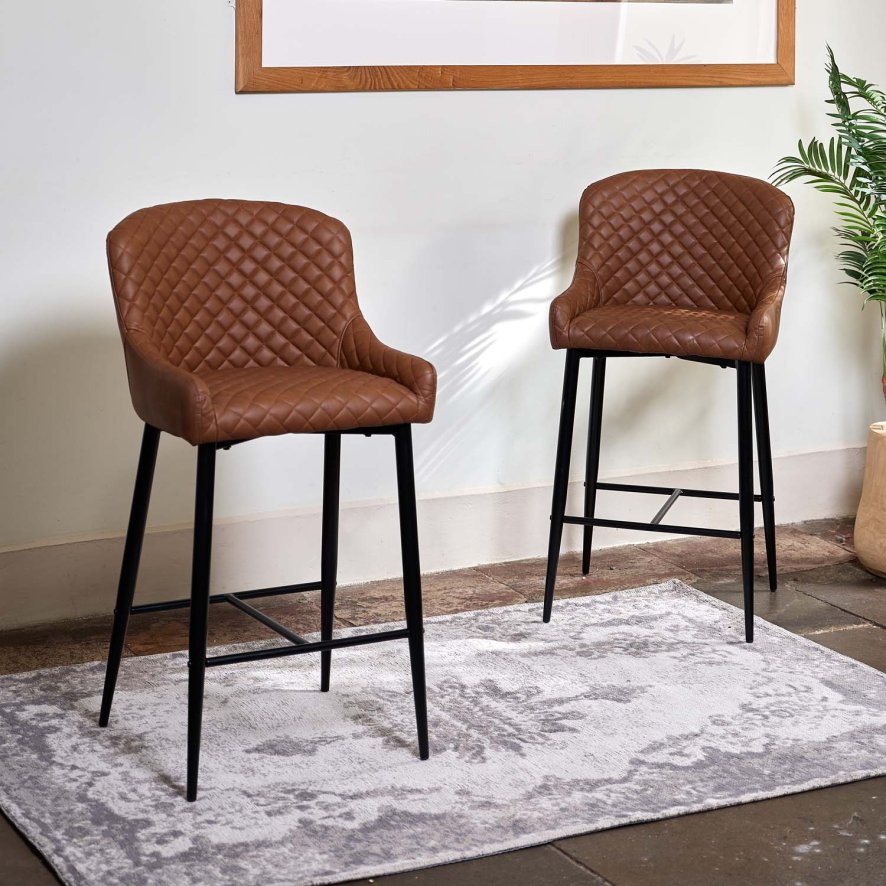 Carlton Bar Stool Tan Set Of 2