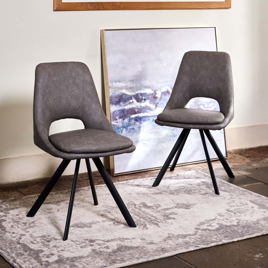 Sebastian Grey Dining Chair Set Of 2