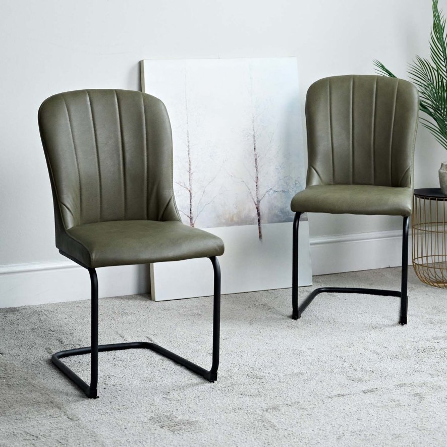 Firenza Olive Dining Chair Set Of 2