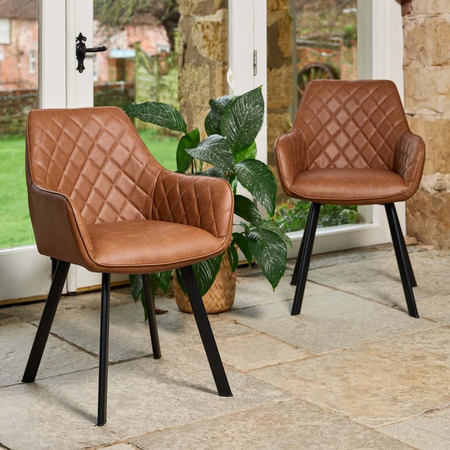 Lewis Tan Dining Chair Set Of 2