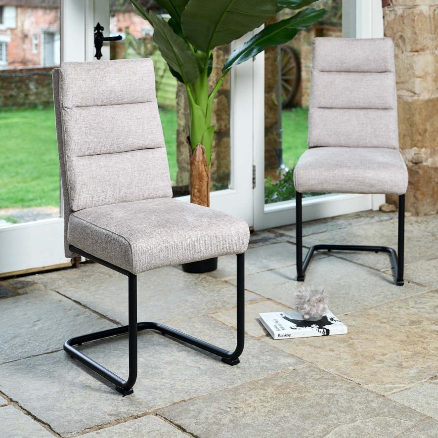 Ava Biscuit Dining Chair Set Of 2