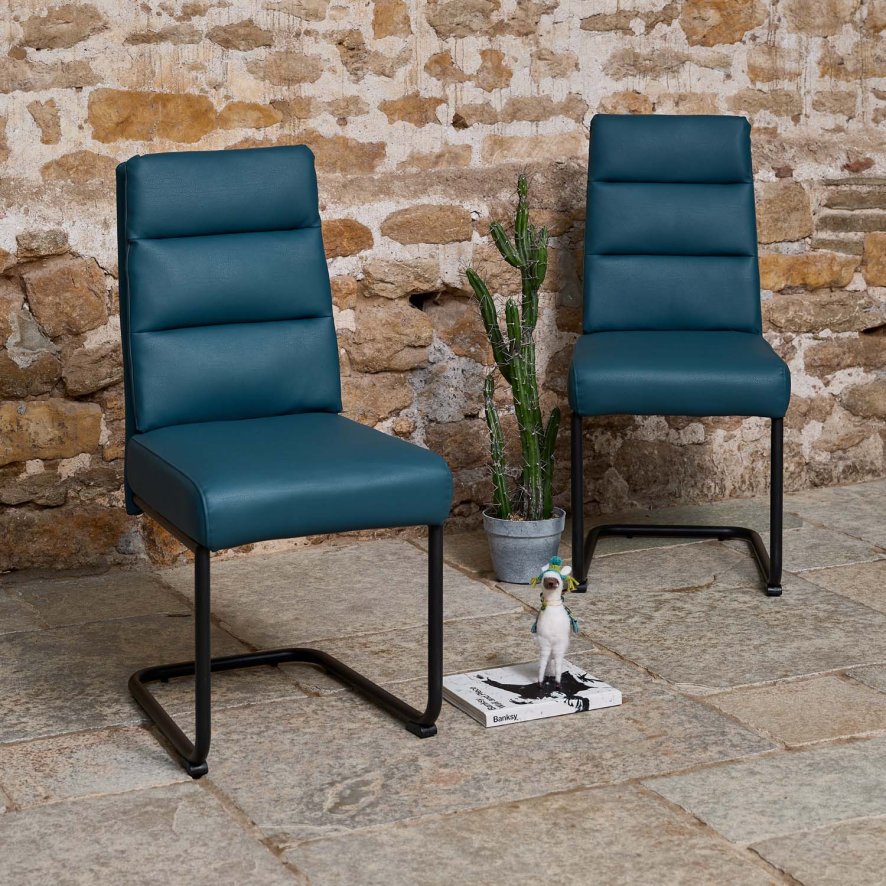 Ava Teal Dining Chair Set Of 2