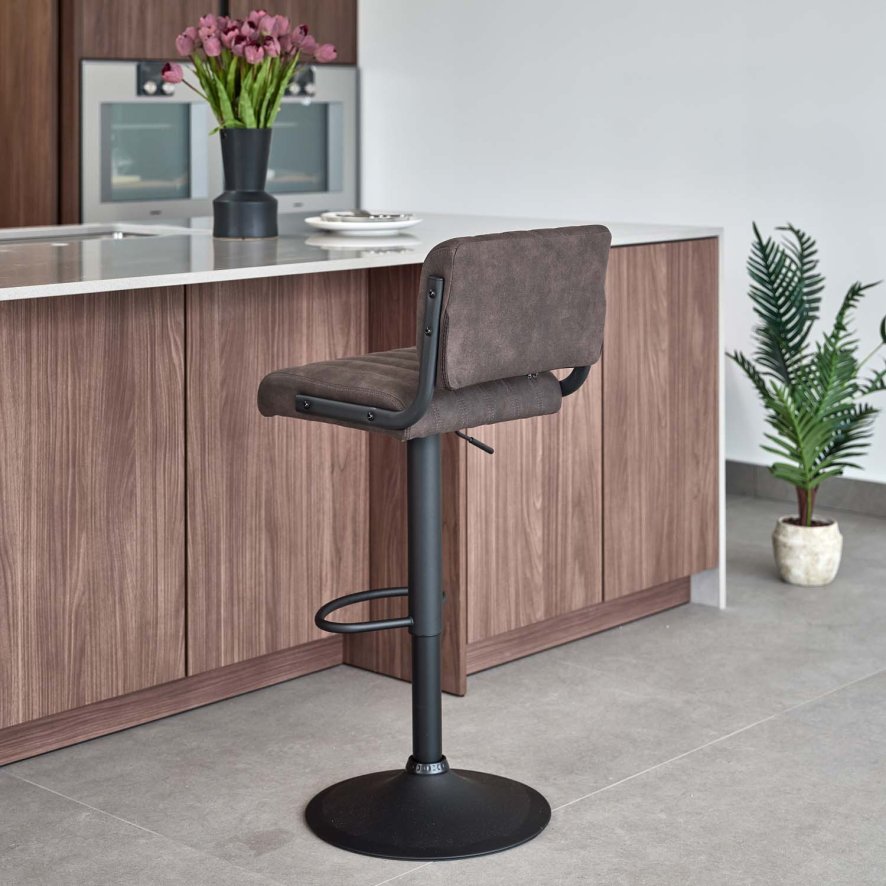 Woods Industrial Bar Stool in Grey - Woods Furniture