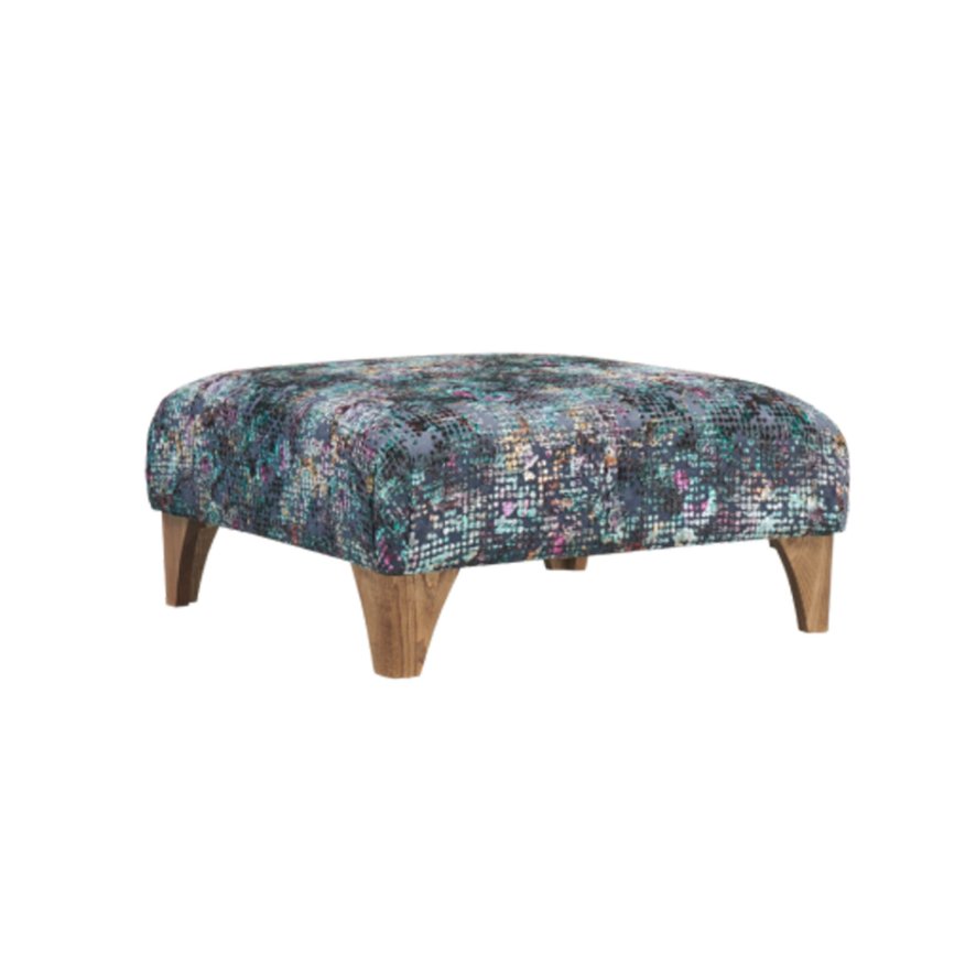 Milo Accent Stool Milo Designer Footstool Aquaclean Fabric