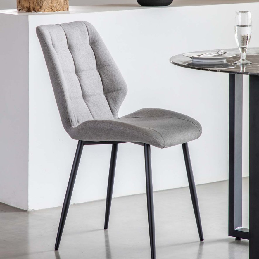 Malvern Grey Dining Chair Set Of 2