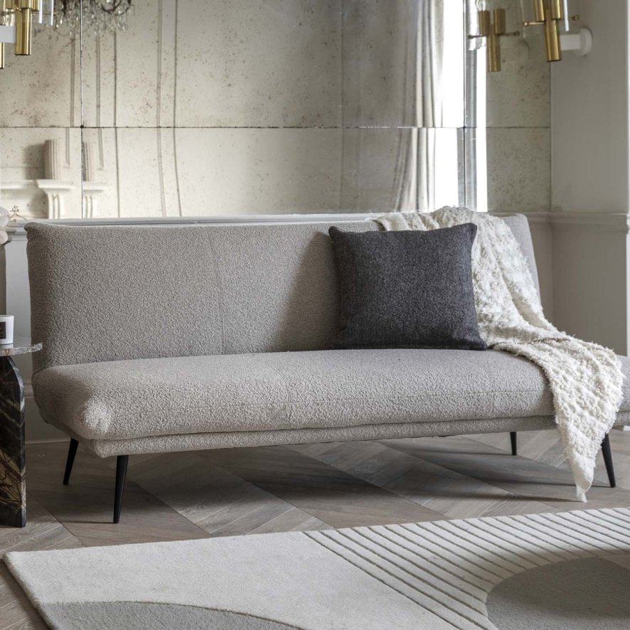 Dallow Sofa Bed In Light Grey