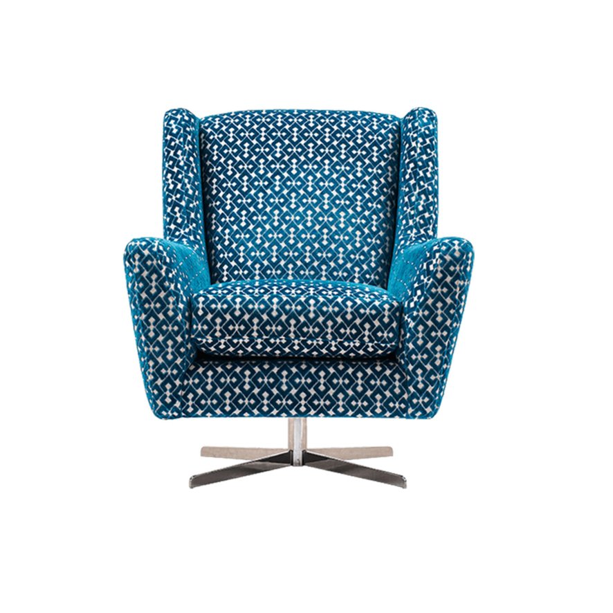 Flynn Swivel Chair Flynn Swivel Accent Chair In Accent Fabric