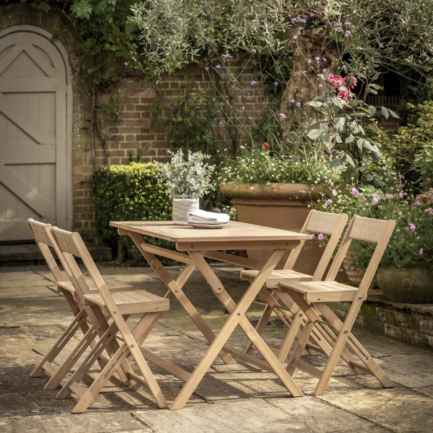 Malaga Folding Dining Set Acacia