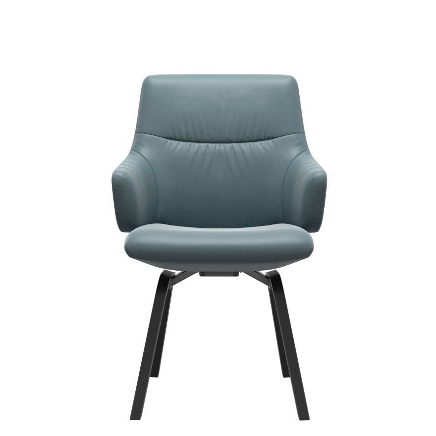 Stressless Mint Low Back Dining Chair With Contemporary Base Large With Arms Paloma