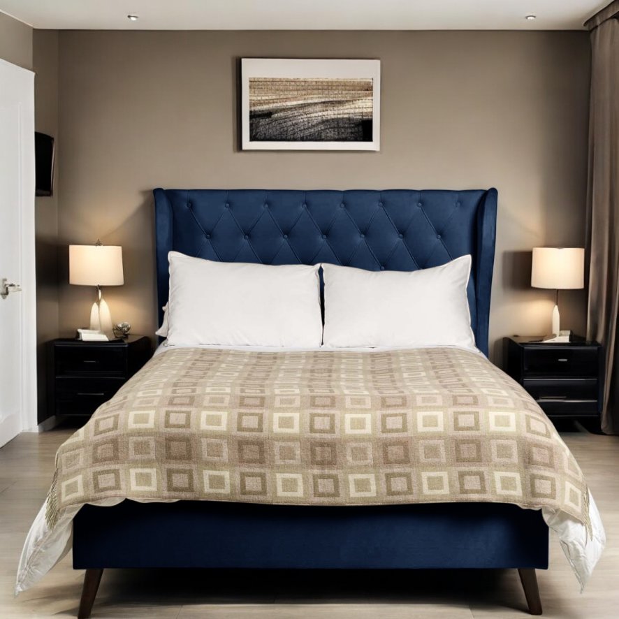 Lucille Double Bed Blue