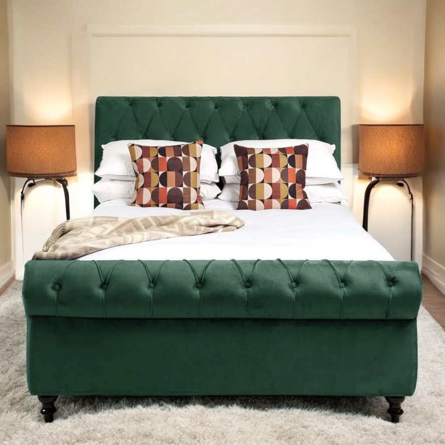 Woods Chloe Double Bed - Green