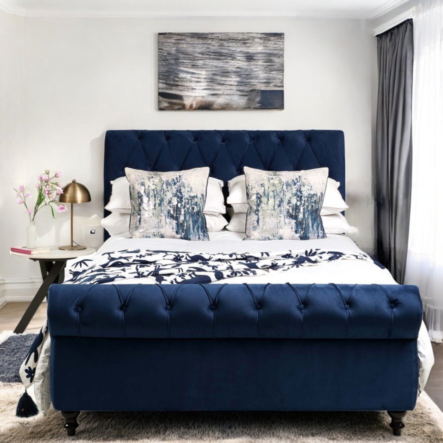 Woods Chloe Double Bed - Blue