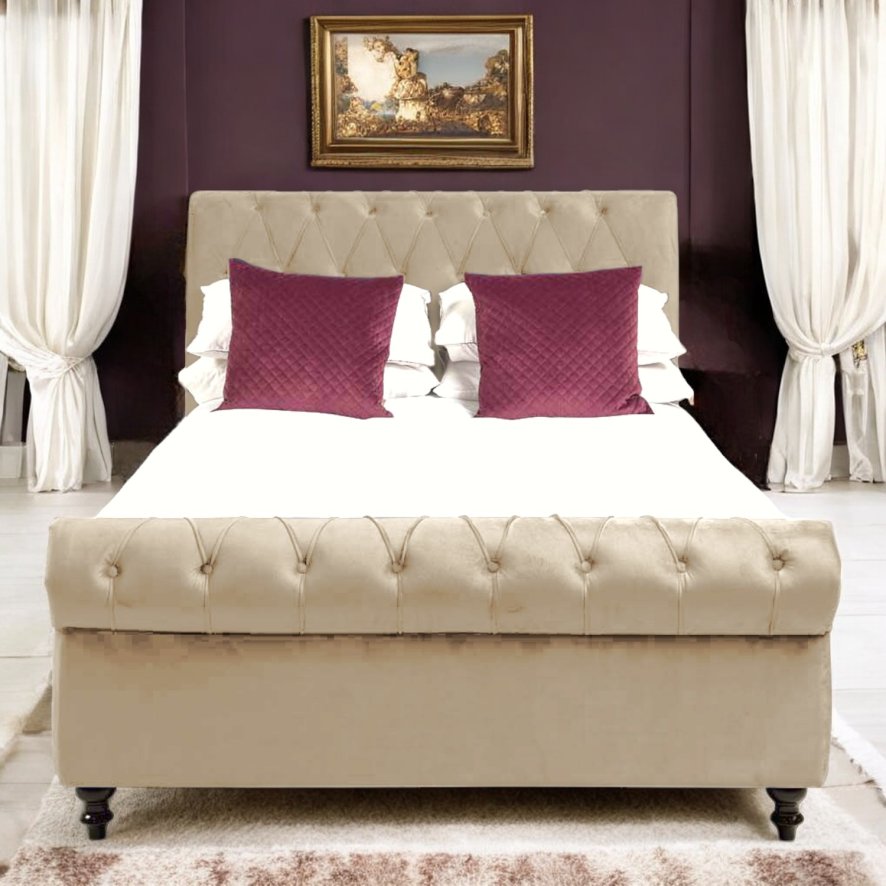 Woods Chloe Double Bed - Cream