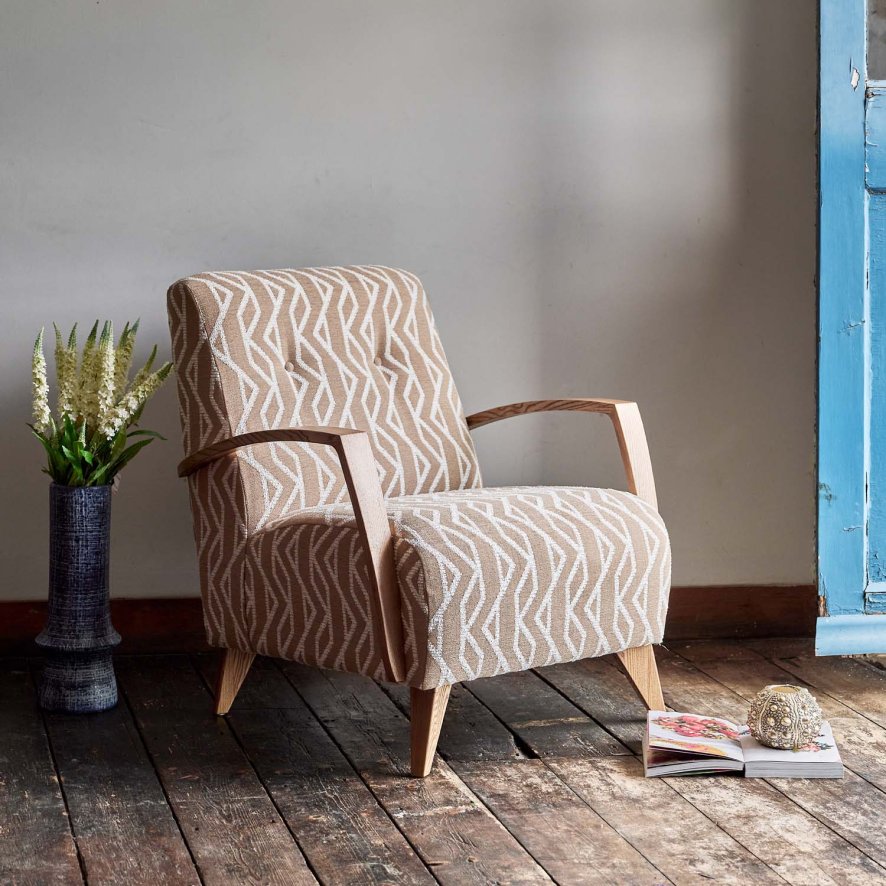 Ibberton Accent Chair In Butterscotch Chenille