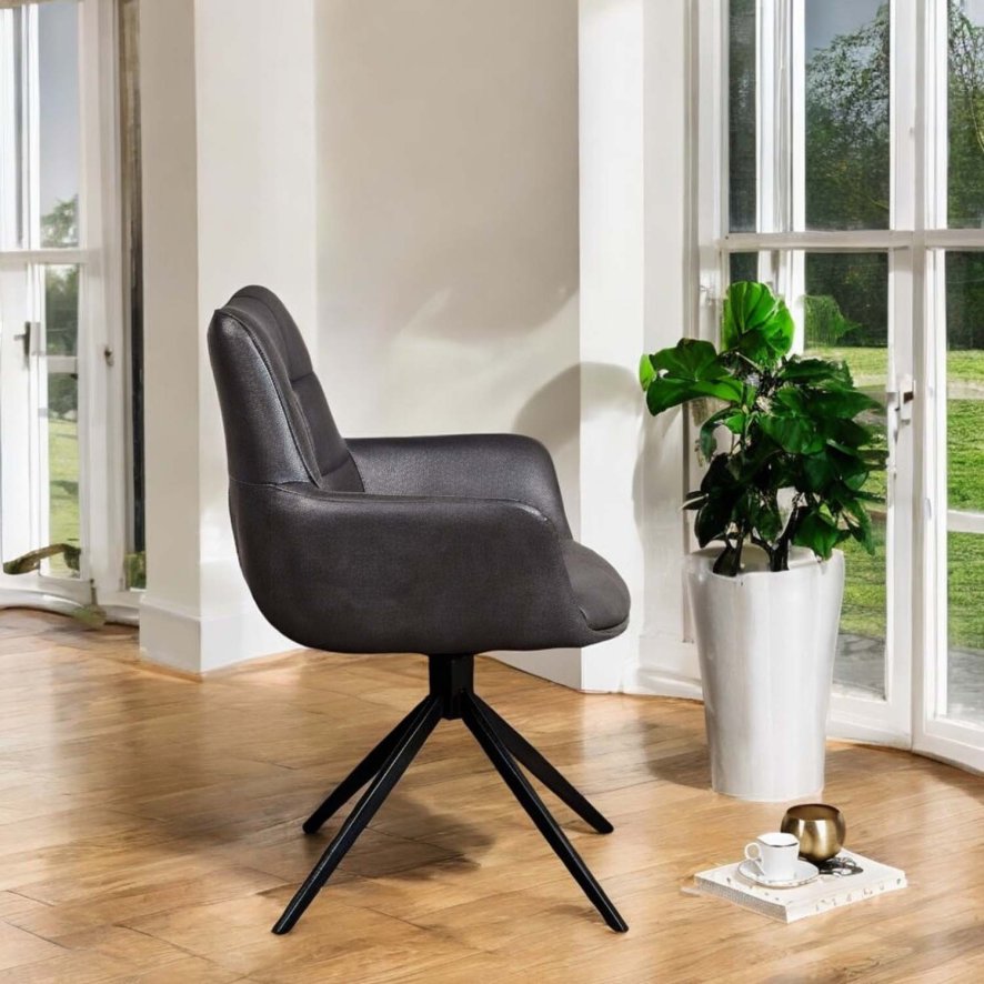 Woods Jill Slate Grey Dining Chair - Woods Furniture