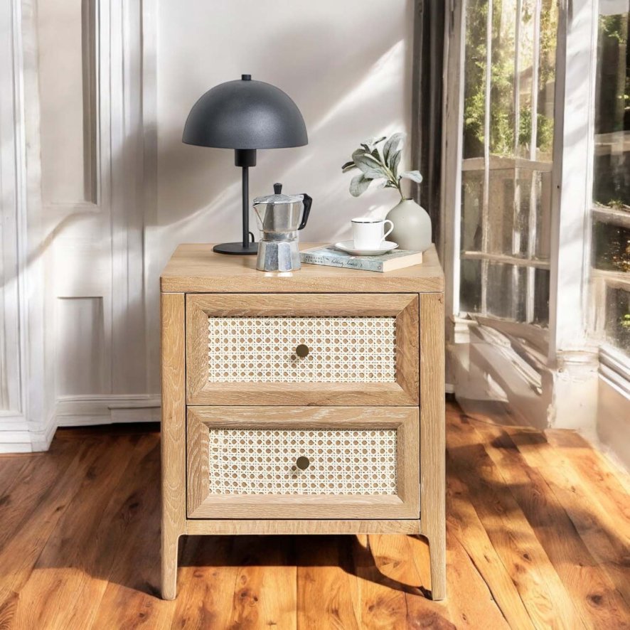 Woods Boho 2 Drawer Bedside Chest