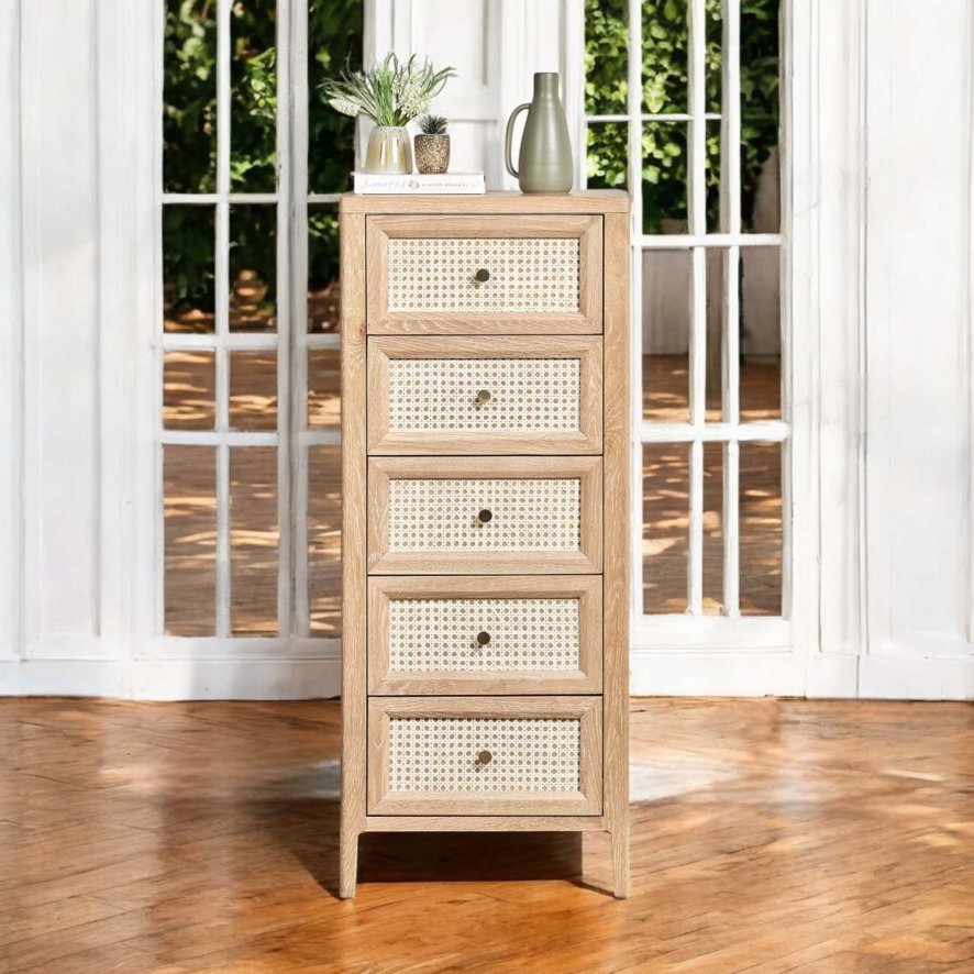 Woods Boho 5 Drawer Tall Chest