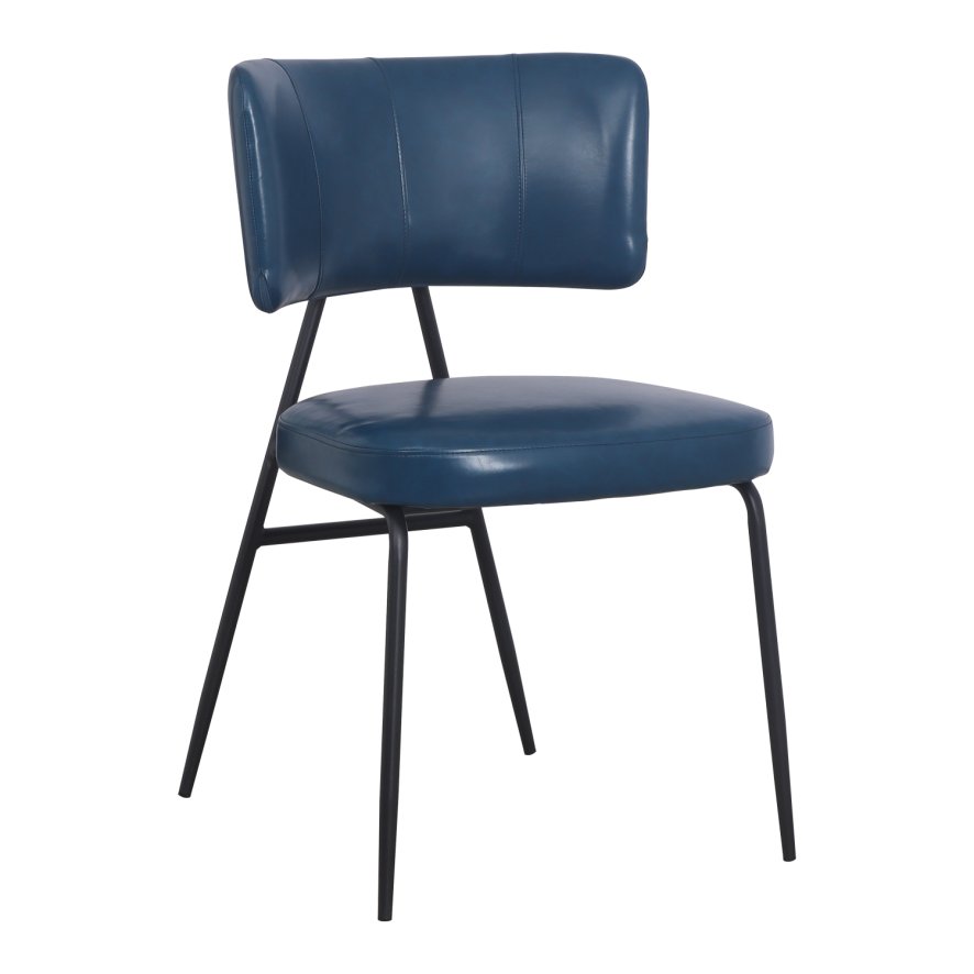 Woods Admiral Dark Blue Dining Chair (Set of 2)