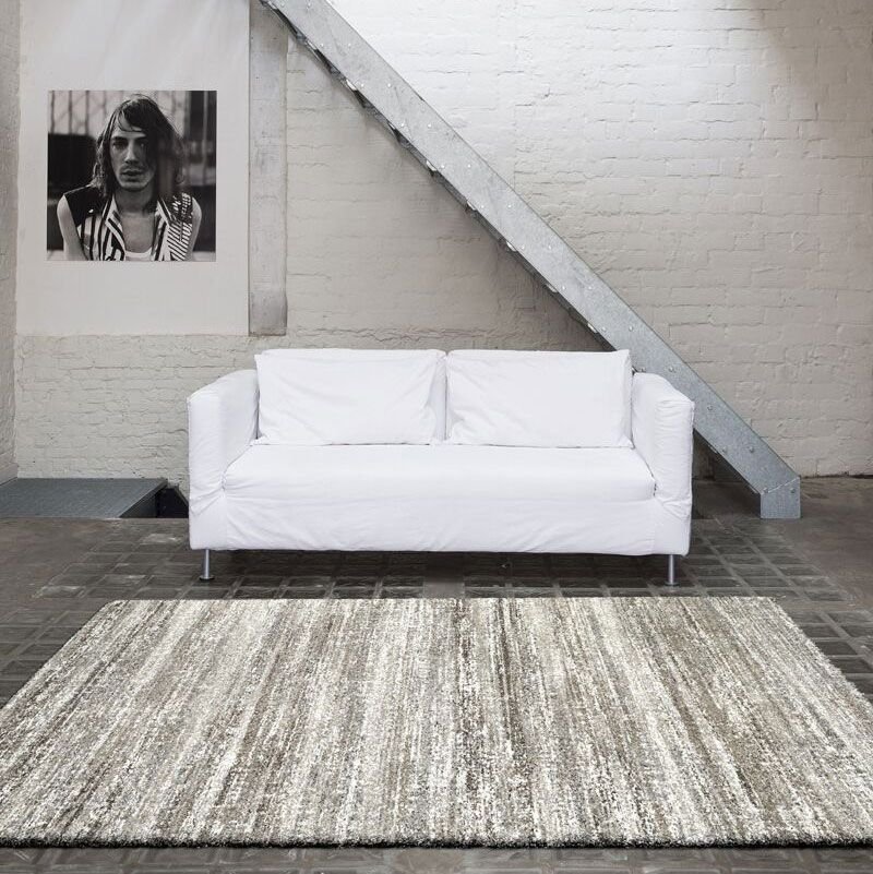 Mehari Striped Beige Rug 200cm X 290cm