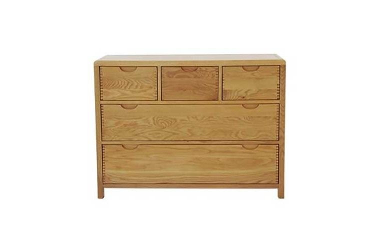 Ercol 1362 Bosco 5 Drawer Wide Chest