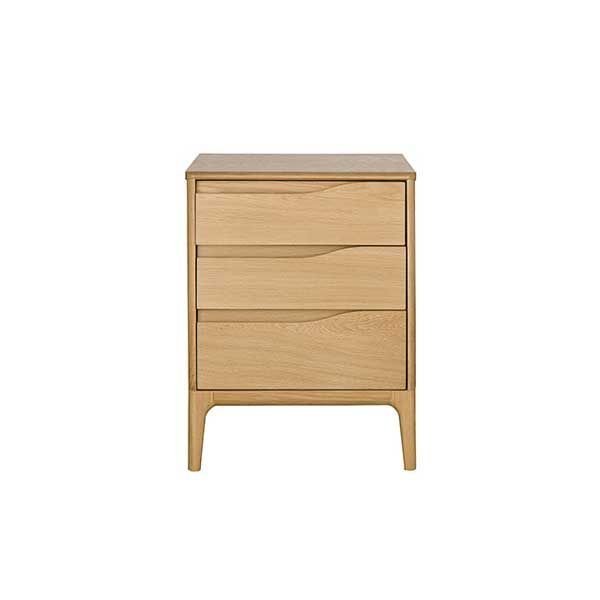 Ercol 3282 Rimini 3 Drawer Bedside Cabinet