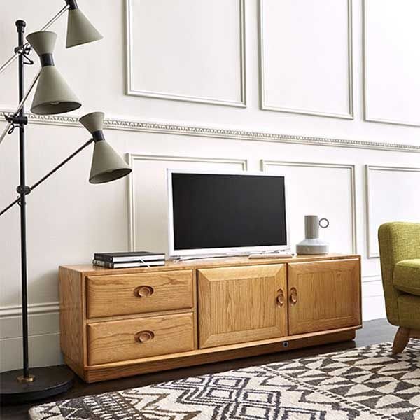 Ercol 3831 Windsor Wide Ir Tv Unit