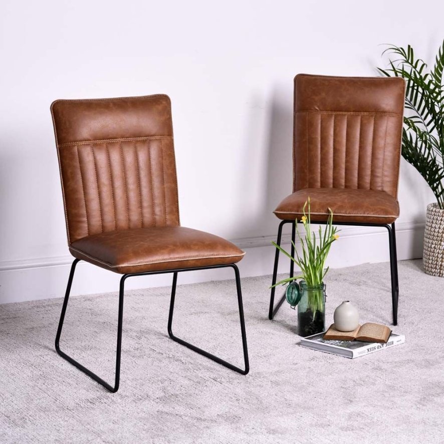 Hardy Tan Dining Chair Set Of 2